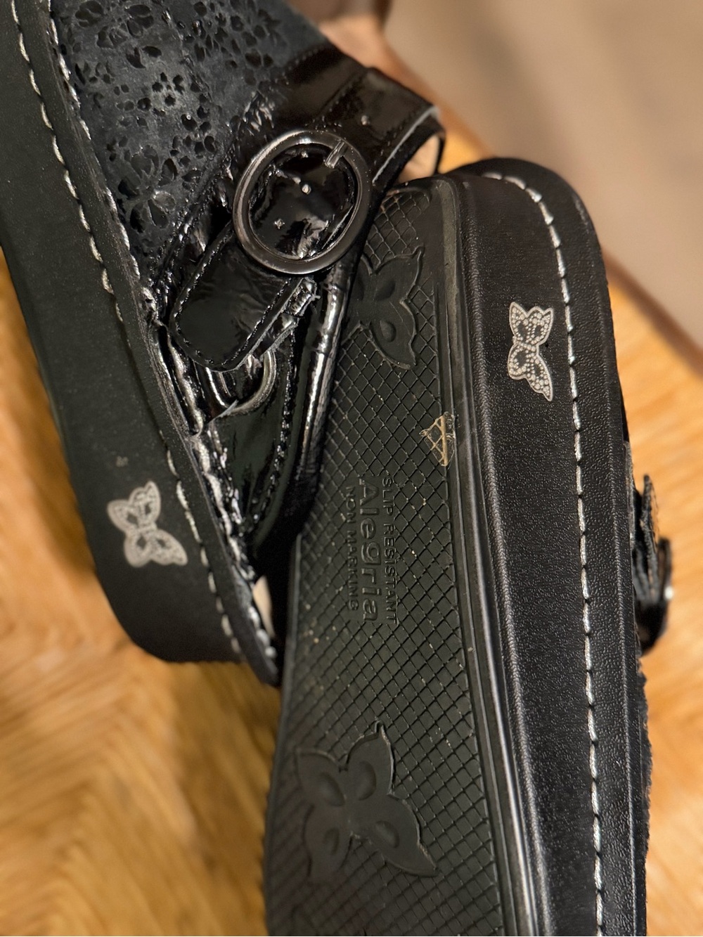 Alegria Black Embossed Seville size 38 - Picture 4 of 6